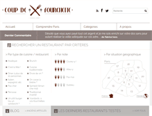 Tablet Screenshot of coupdefourchette.fr